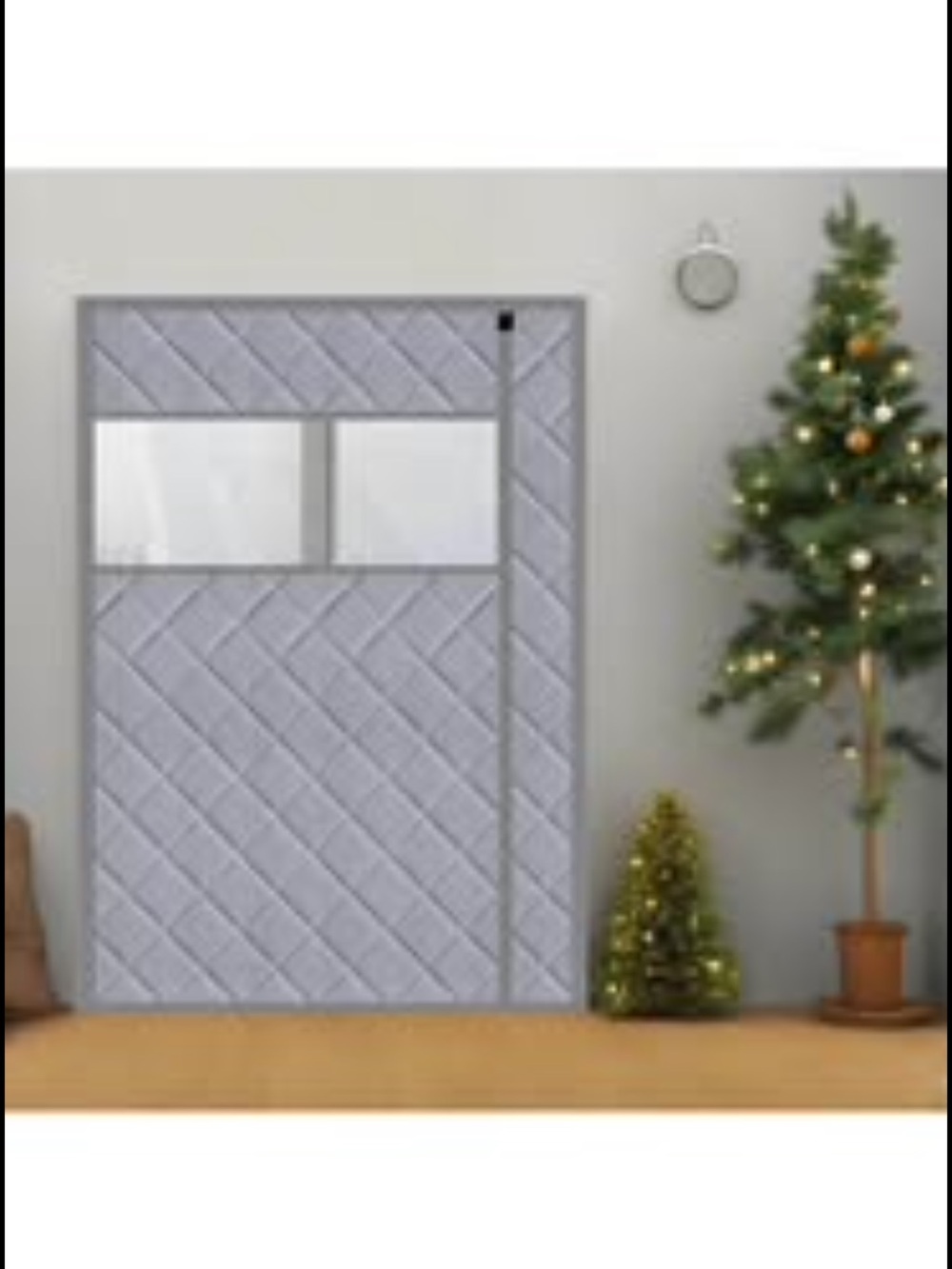 Thermal door curtain fits doors size